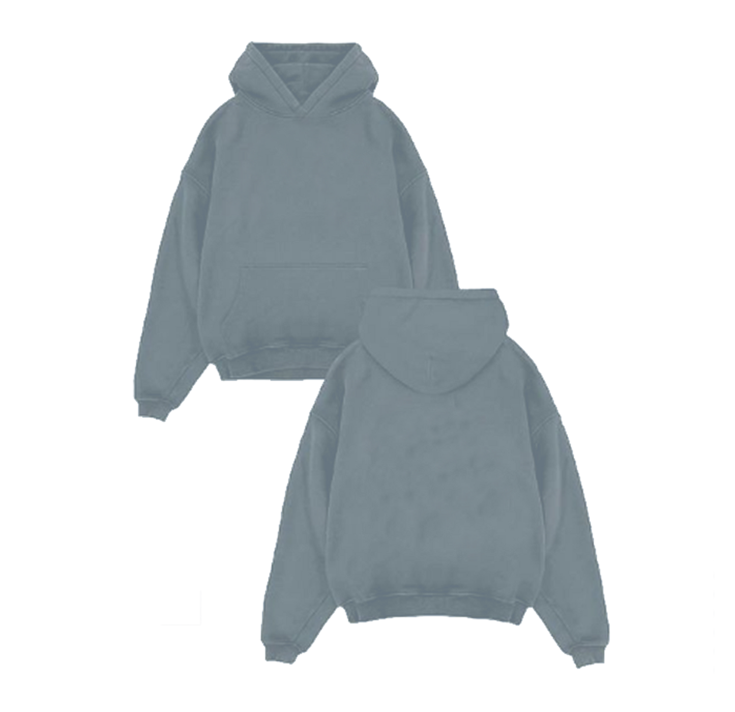 HOODIE BOXY PLOMO PLATA