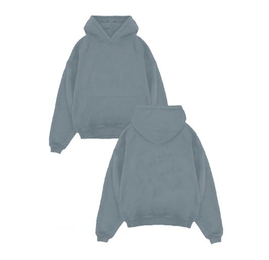 HOODIE BOXY PLOMO PLATA